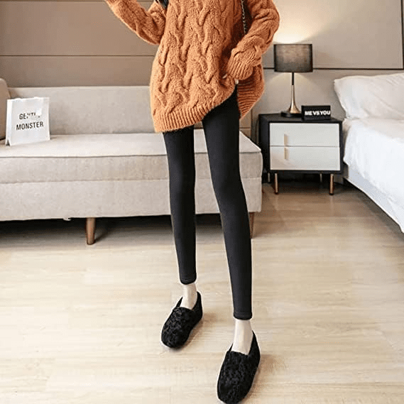 Women's Winter Wool Leggings Thermal Ultra Warm Fleece Lined
