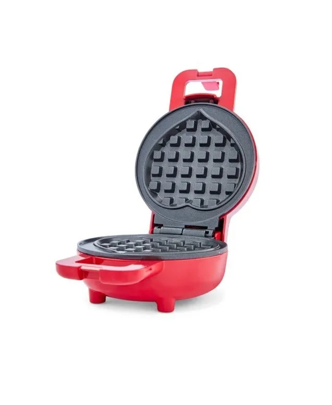 Mini Heart Waffle Maker Non-Stick Coated Plate Skid-Resistant Feet AU Stock