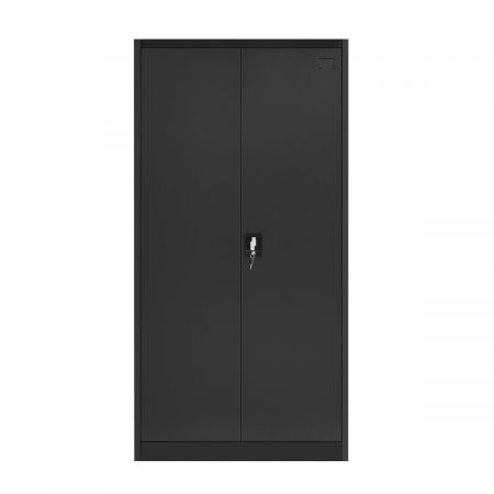 185Cm Safe Steel Locker File Storage Cabinet Cupboard W/4 Adjustable Shelves For Home,School,Lab,Gym