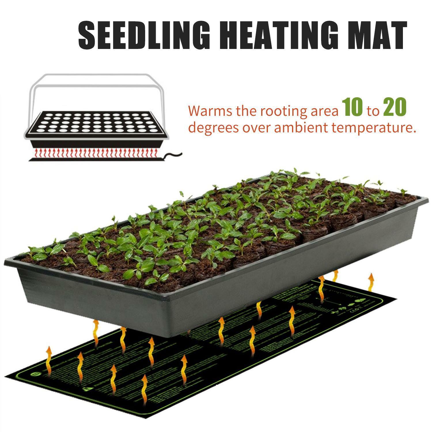 20" Propagation Seedling Heat Mat Seed Cloning Grow Warm Germination Garden Farm
