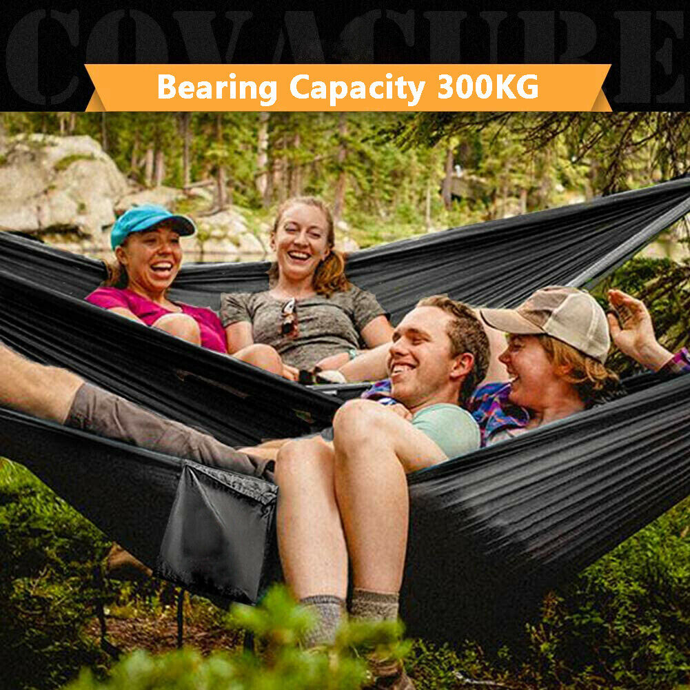 Camping Hammock with Net Portable Hanging Tent Outdoor Adventures Travel 300kg