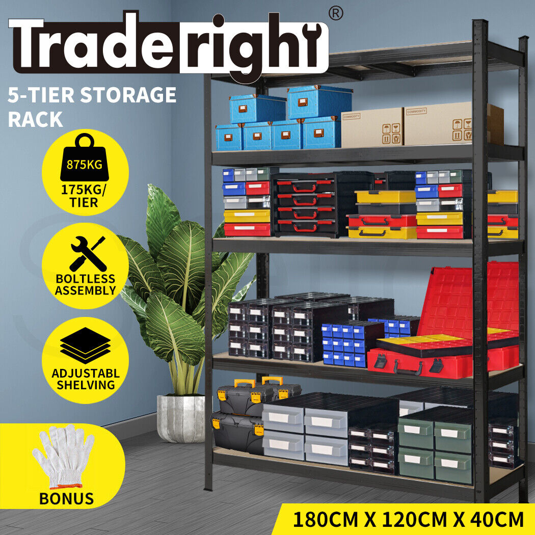 Traderight Warehouse Shelving Shelves Steel Pallet Garage Storage1.8X1.2X0.4M
