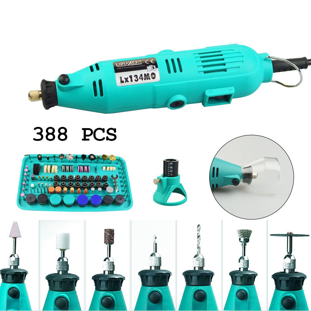388Pc Electric Rotary Tool Accessories Dremel Bits Drill Grinder Sander Polisher