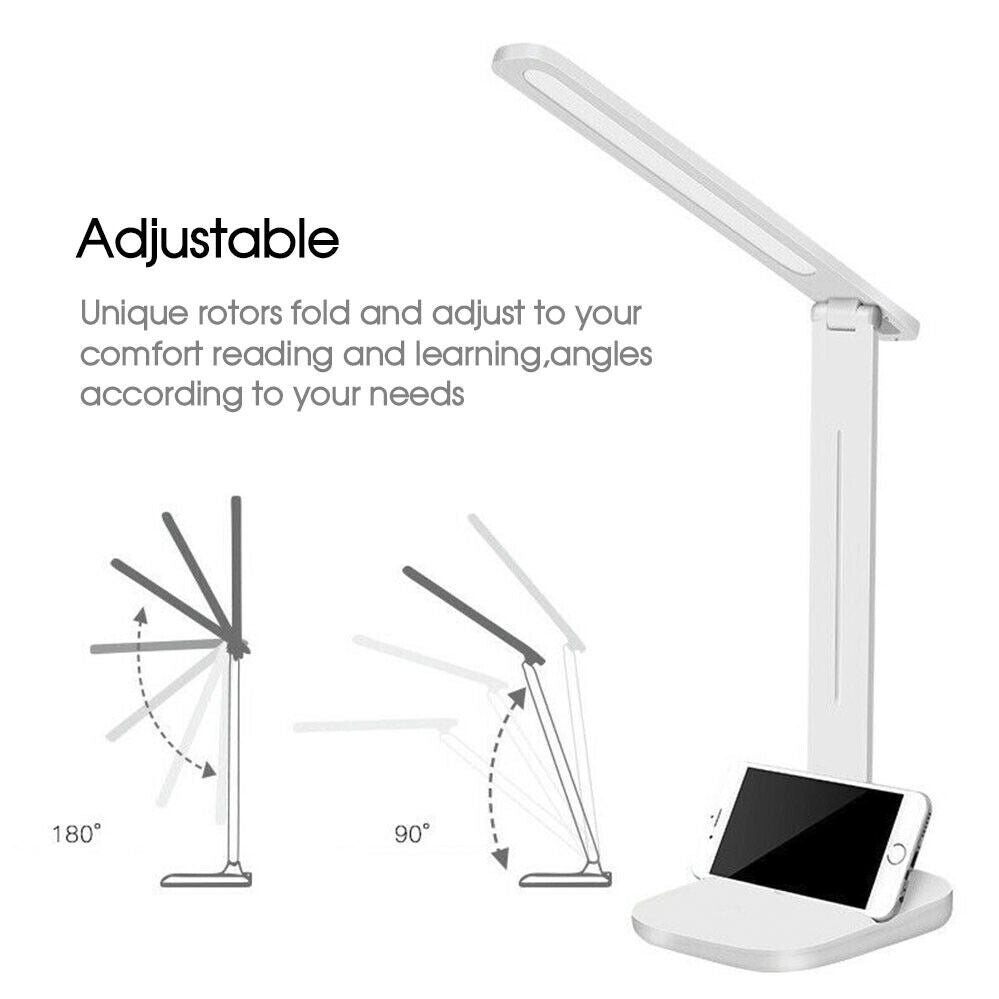 1X Touch LED Desk Lamp Bedside USB Ports Dimmable Study Reading Table Light AU