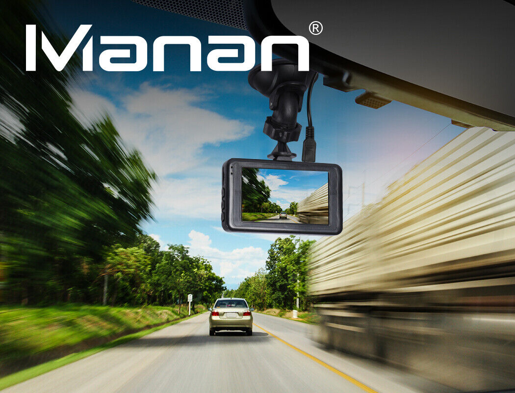 Manan Car Dash Camera Cam 1080P FHD 3"LCD Video DVR Recorder Camera 11 Languages