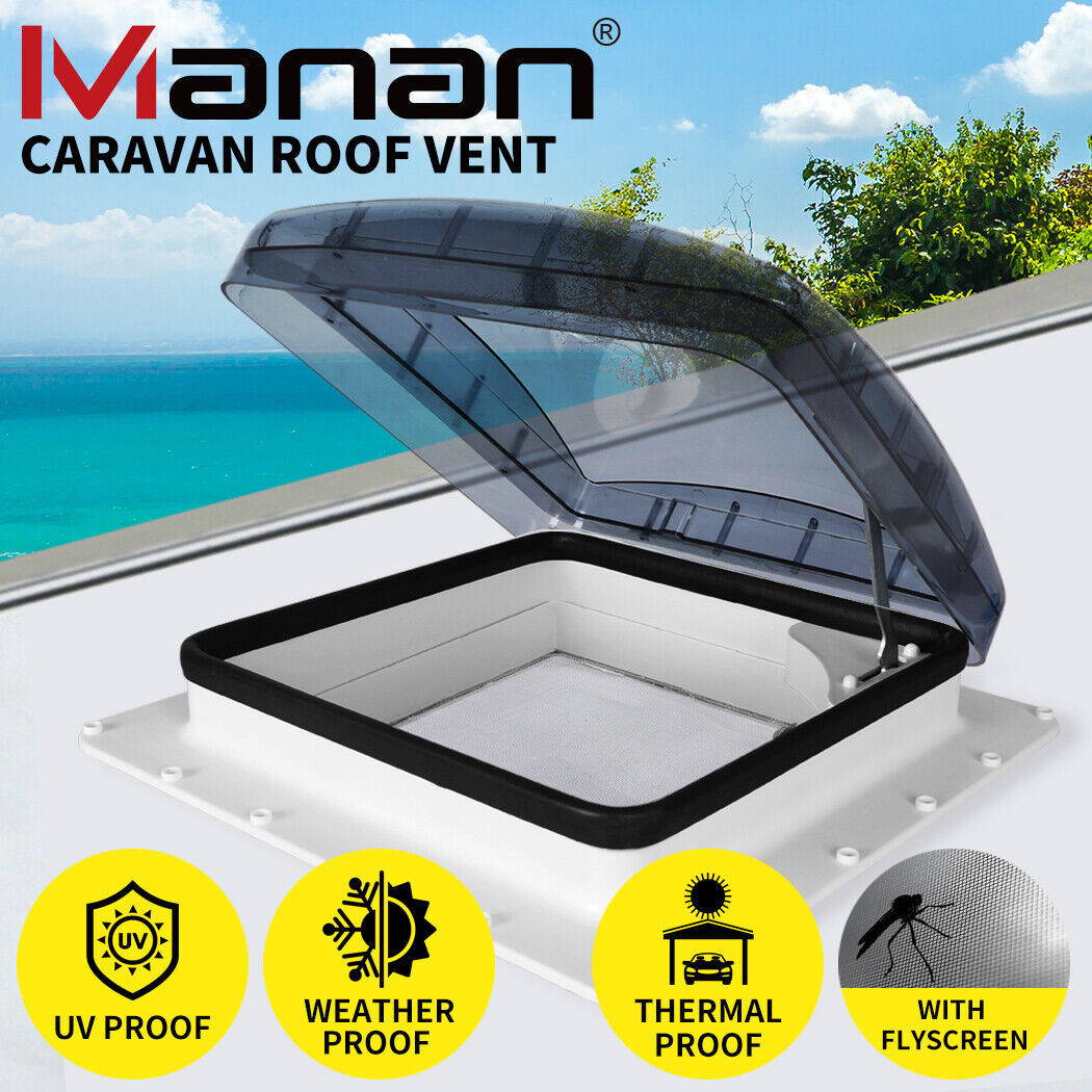 Manan Caravan RV Roof Vent Hatch Skylight Trailer Camper Motorhome 400x400mm