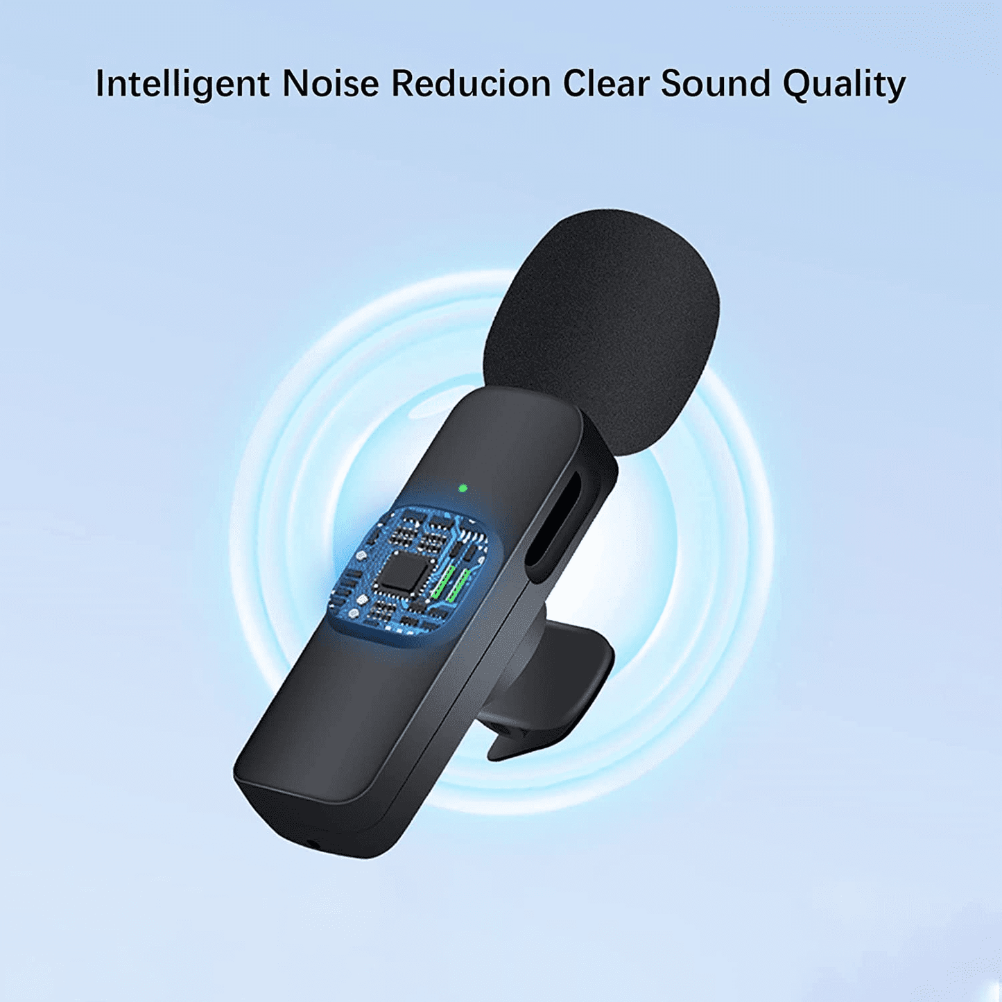 Wireless Lavalier Microphone Mic For Android Phone iPhone IOS Vlog Live Stream