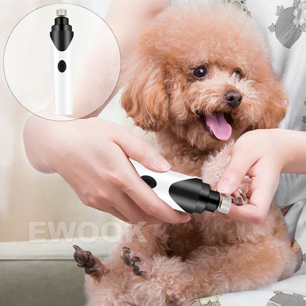Pet Clippers Dog Cat Nail Claw Grooming Grinder Trimmer Electric Nail File 2022