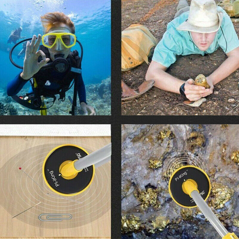 30M Underwater Metal Detector Waterproof Pinpointer Diving Gold Treasure Hunting