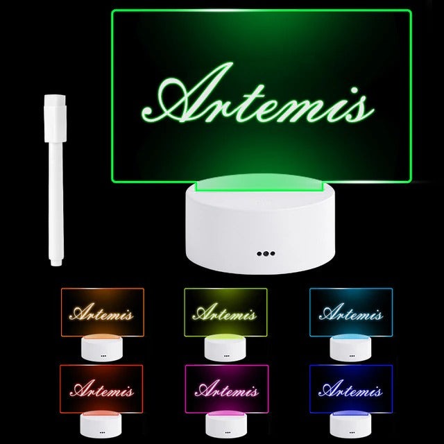 Innovative LED Message Board Night Light with USB and Pen - Perfect Gift for Kids, Girlfriend, or Home Decor Enthusiasts