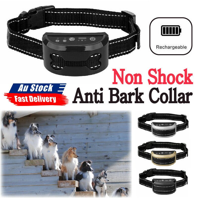 Anti Bark Vibrating Collar for Dogs - Rechargeable & Waterproof