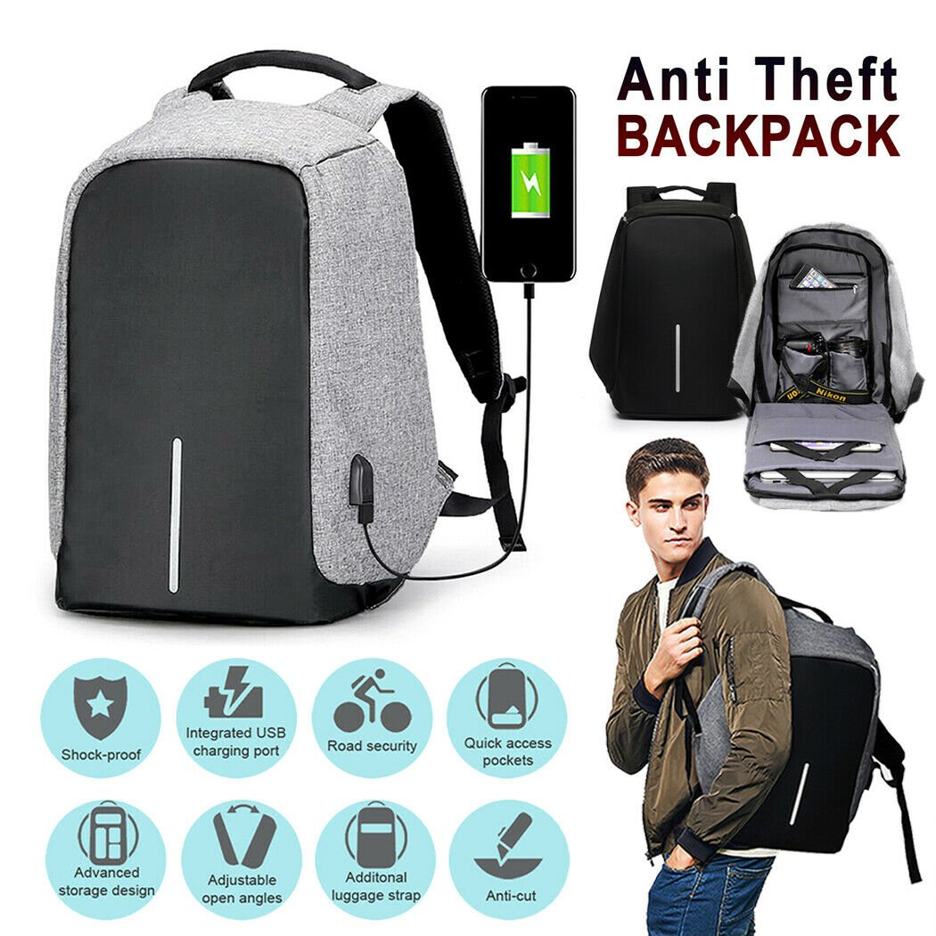 Anti Theft Backpack - Fully Waterproof - Perfect as Laptop Case