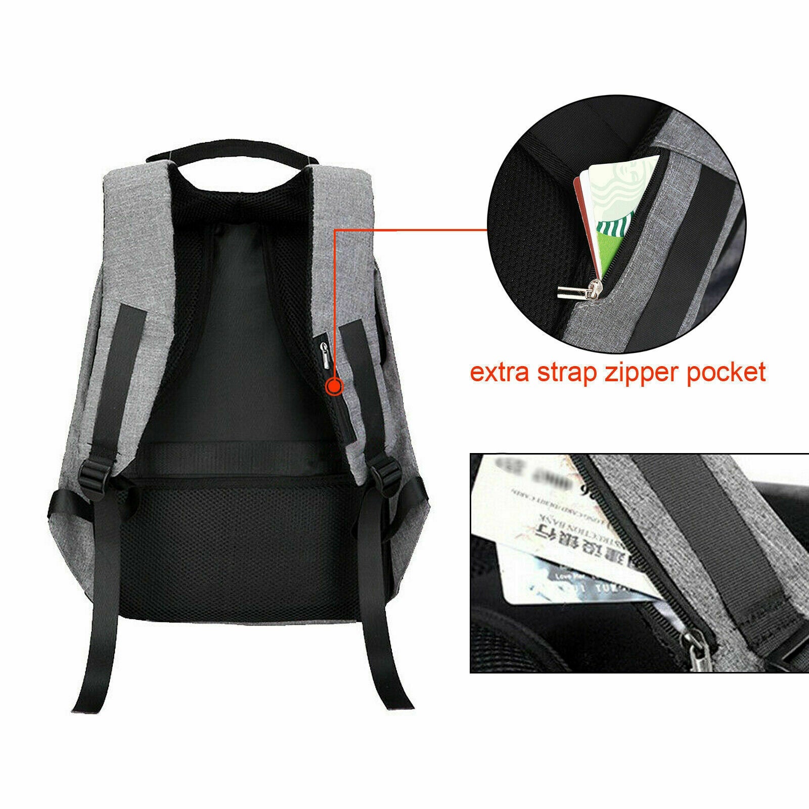 Anti Theft Backpack - Fully Waterproof - Perfect as Laptop Case