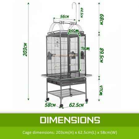 Bird Cage Parrot Aviary 203cm