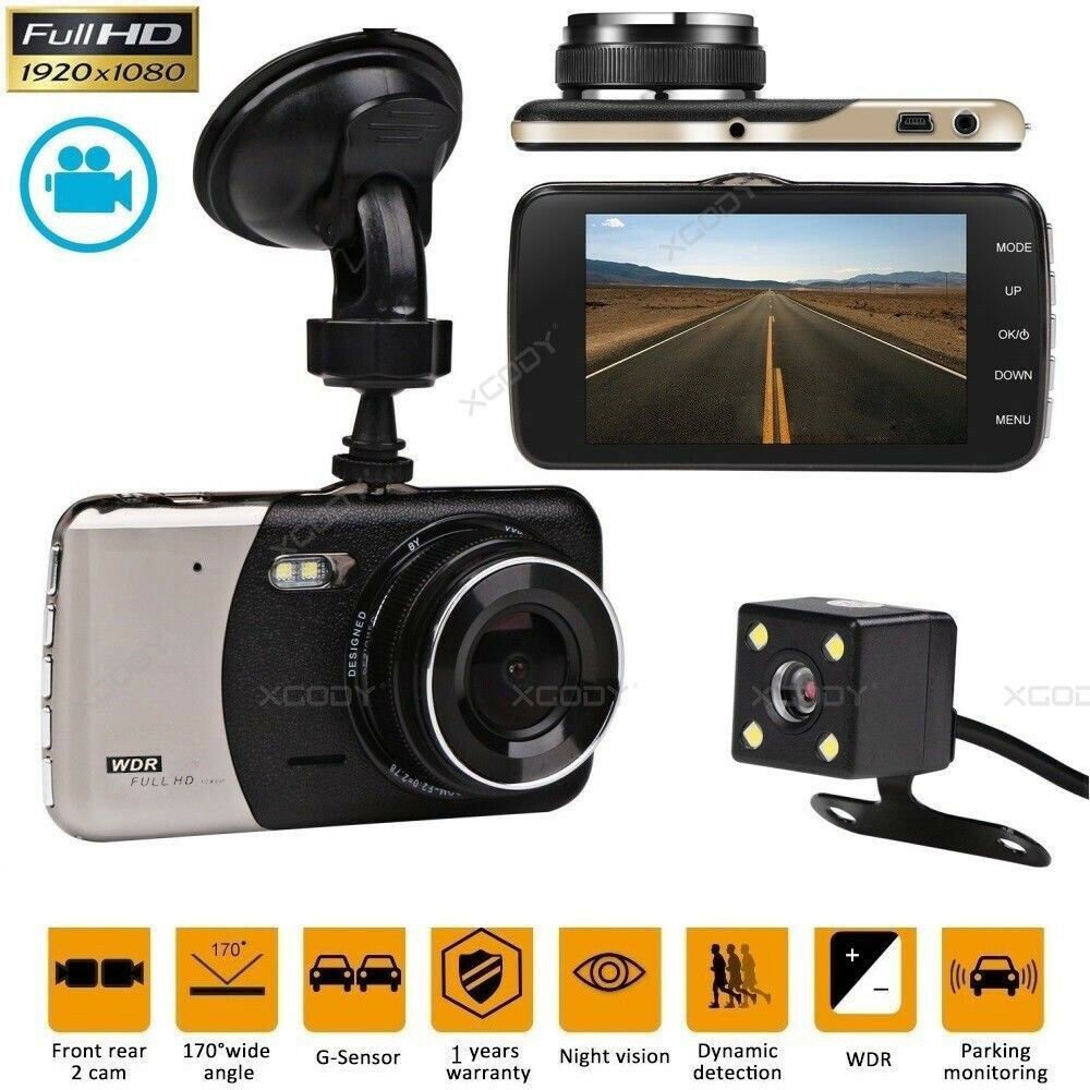 Dual Dash Cam Recorder HD Front and Rear