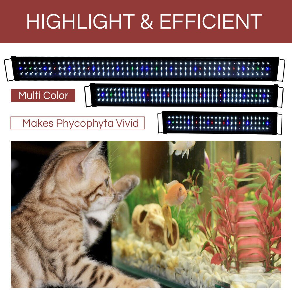 Full Spectrum Aquarium LED Light Lighting Aqua Plant Fish Tank Lamp