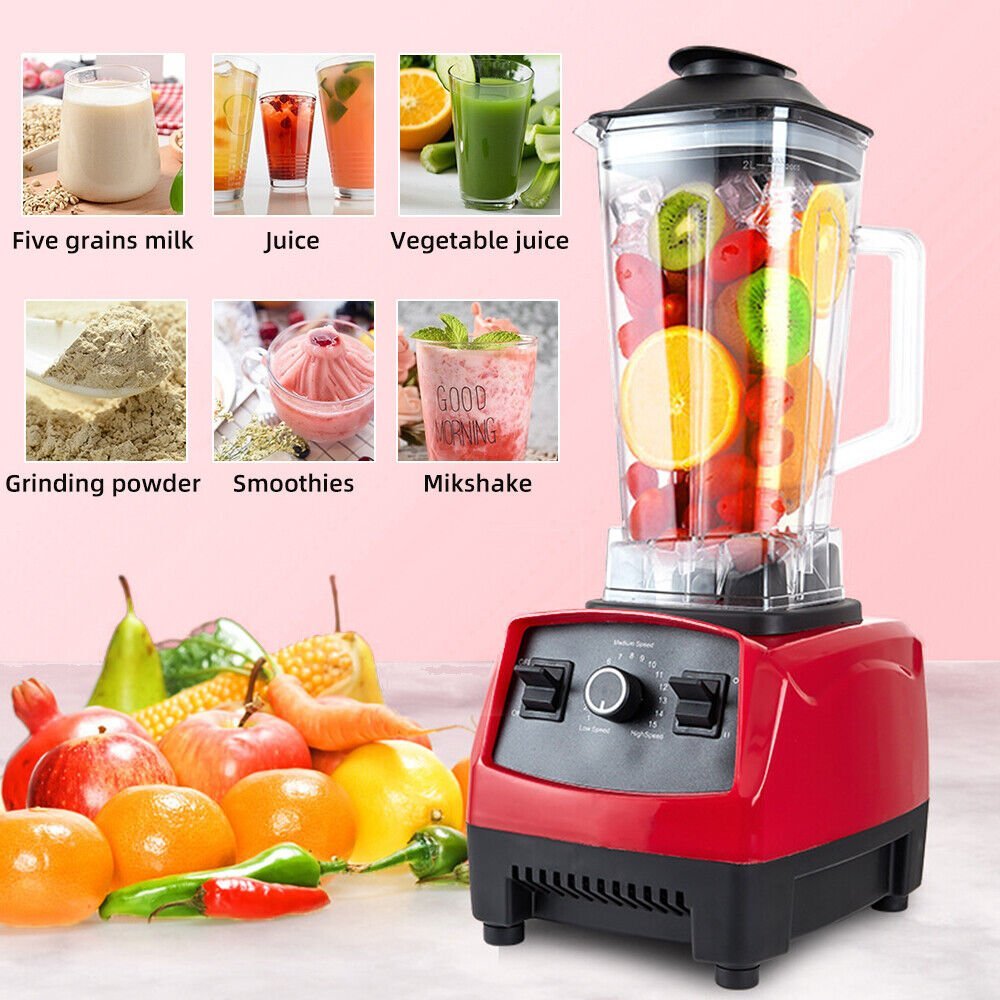 High Speed Commercial Blender Mixer Food Processor Ice Crush Smoothie Juicer 2L