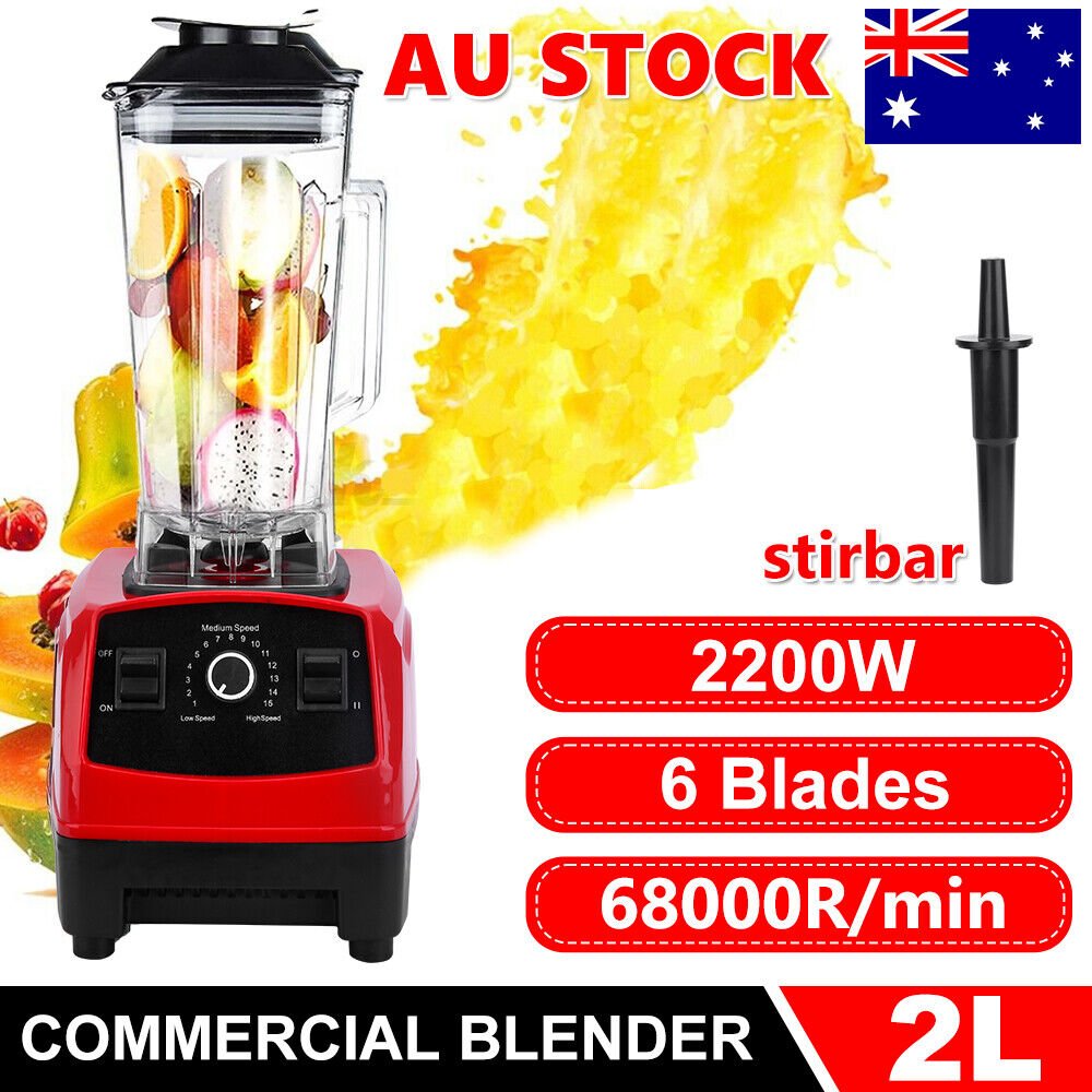 High Speed Commercial Blender Mixer Food Processor Ice Crush Smoothie Juicer 2L