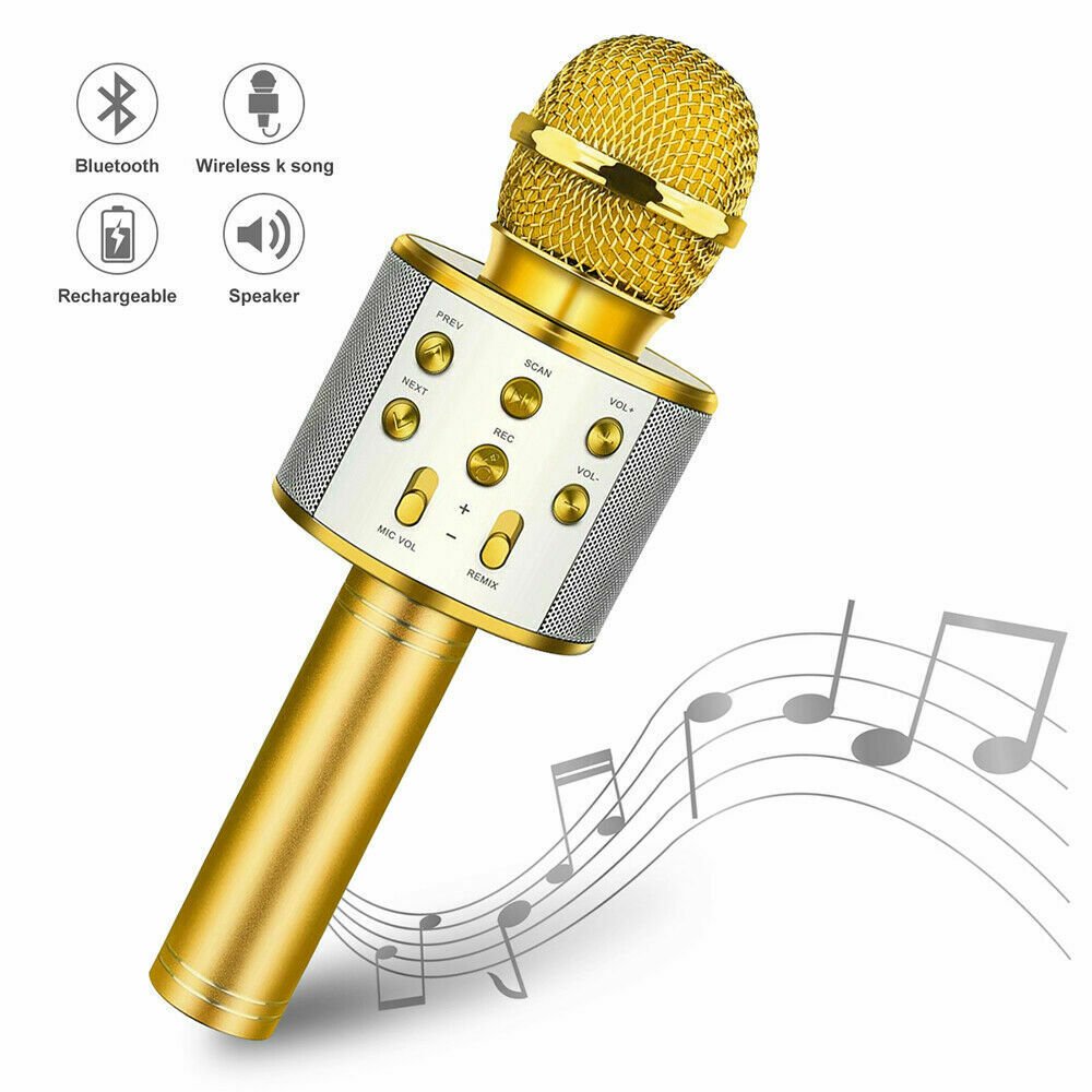 Karaoke Microphone with Stereo Speaker ktv Smartphone and smart TV compatible