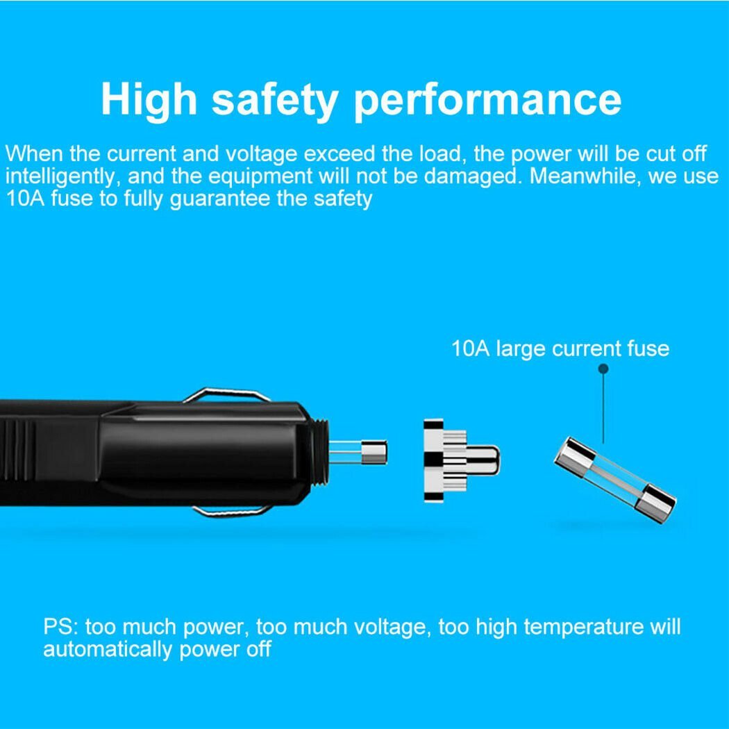 Multi Socket USB Car Charger / Lighter USB Adapter - 12V-24V