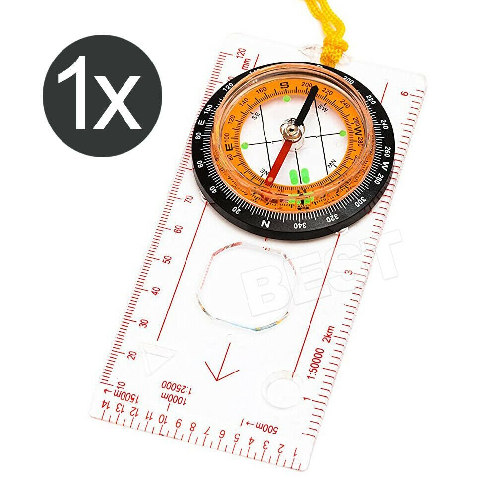 Orienteering Compass Baseplate for Hiking Camping Australian Calibrated