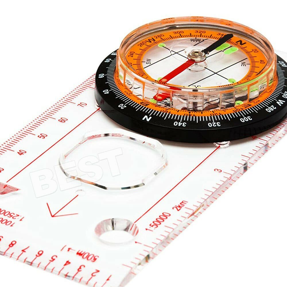 Orienteering Compass Baseplate for Hiking Camping Australian Calibrated