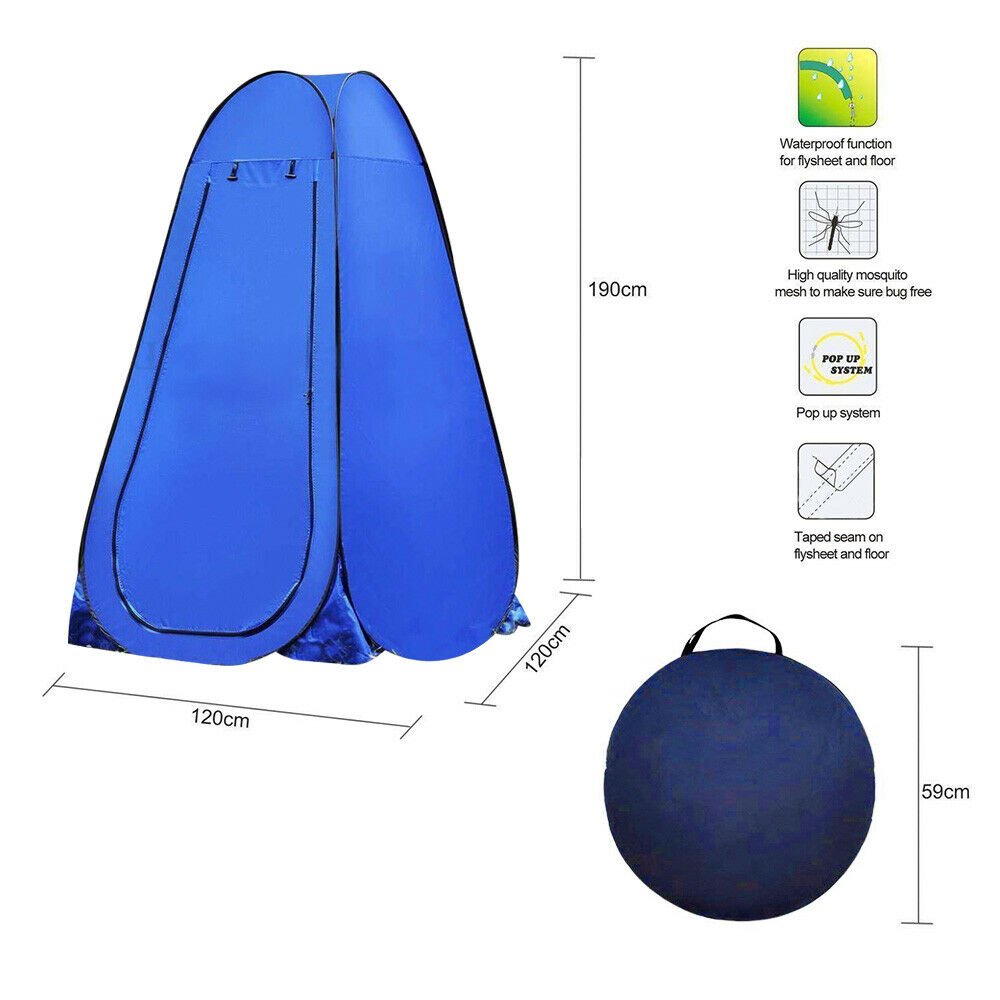 Portable Pop Up Tent Toilet for Outdoor Camping and Shower