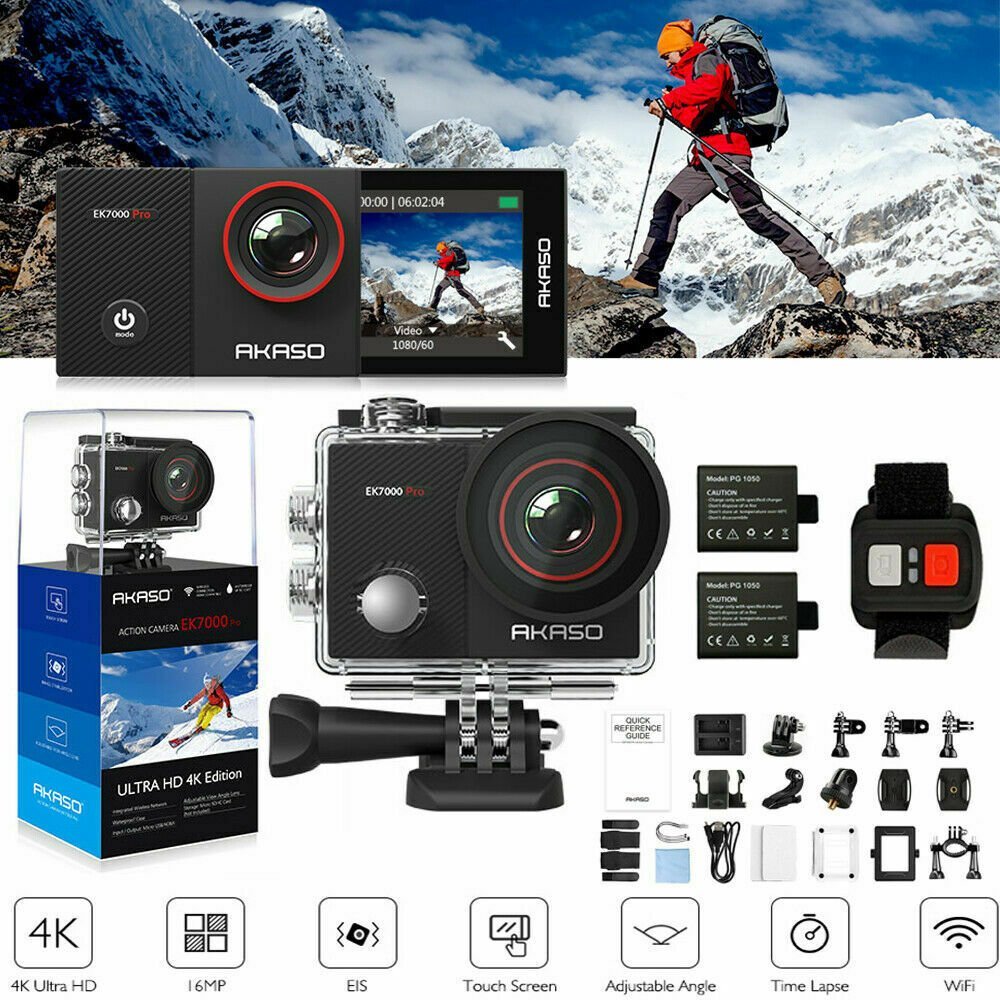 Pro Action Camera Touch Screen 4K