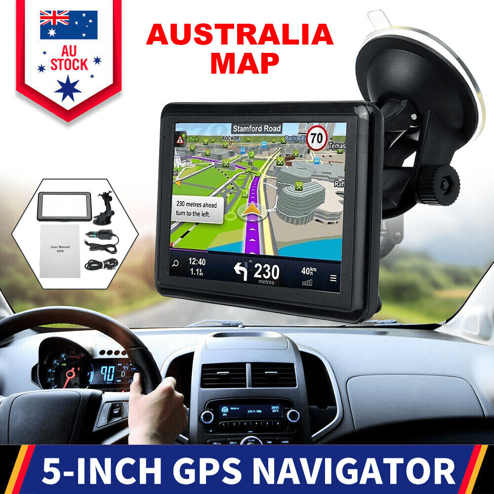 5" Truck GPS Navigator Sat Nav Lifetime Maps Australia