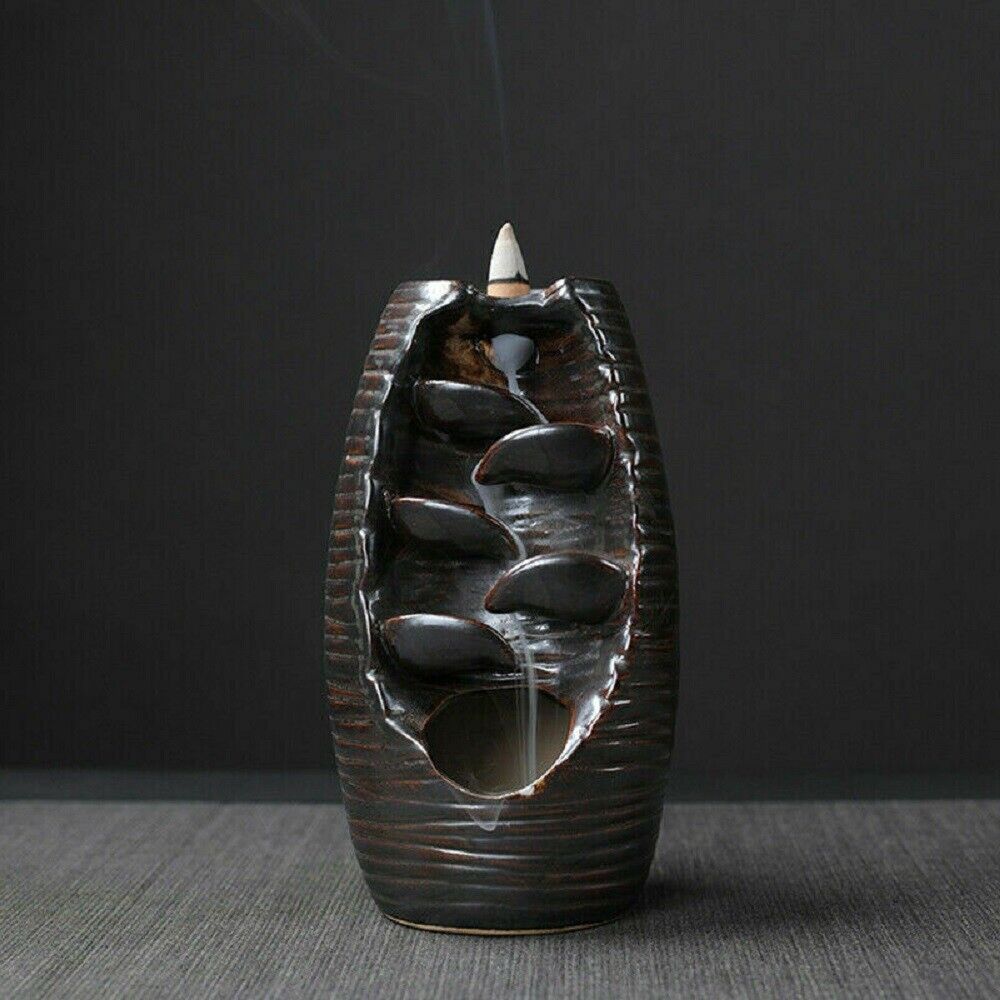 Waterfall Incense Burner Japanese Zen Style