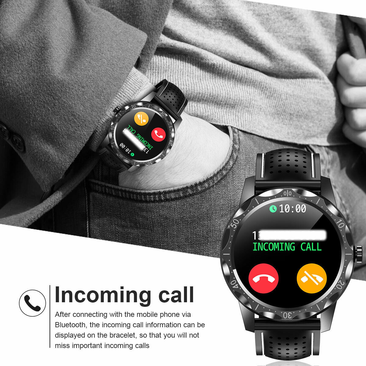 Digital Touchscreen Smartwatch Sport Pro - Jet Black