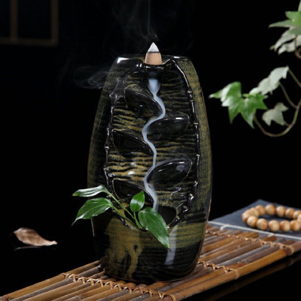 Waterfall Incense Burner Japanese Zen Style