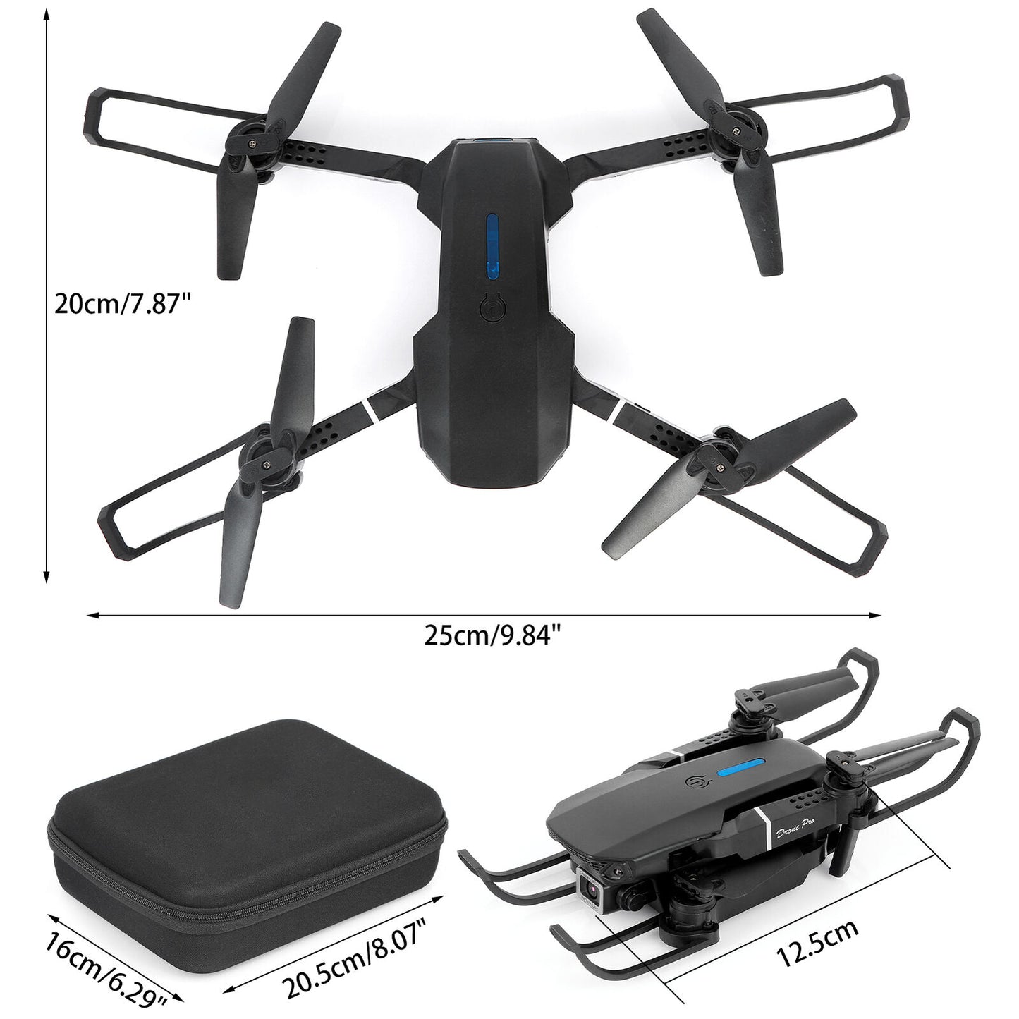 Drone with UHD Camera 4K 5G GPS + 3x Batteries