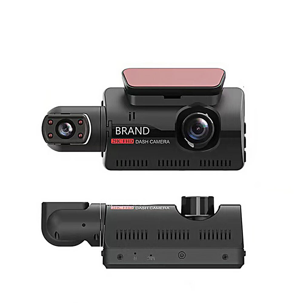 HD 1080P Car DVR 3" Lens Dash Cam Front and Rear Video Recorder Camera G-sensor