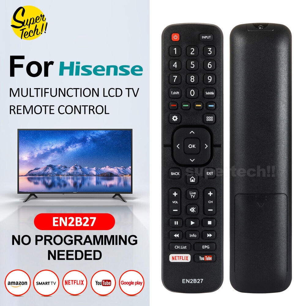 New OEM Hisense TV Remote Control EN2B27 Universal Replacement for RC3394402/01 3139 238 AU