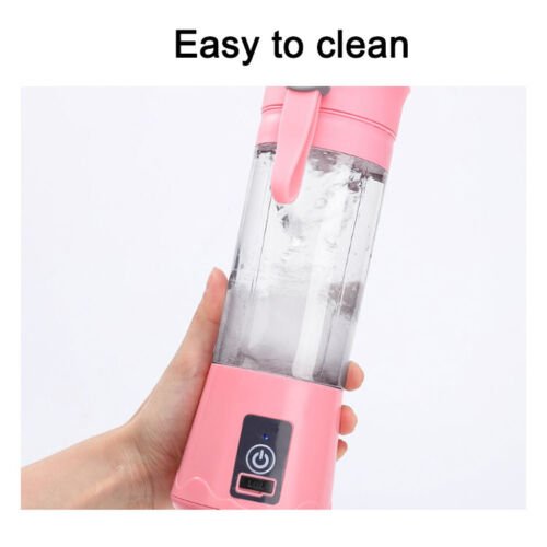 Rechargeable Portable Electric Fruit Juicer Smoothie Blender Travel Bottle