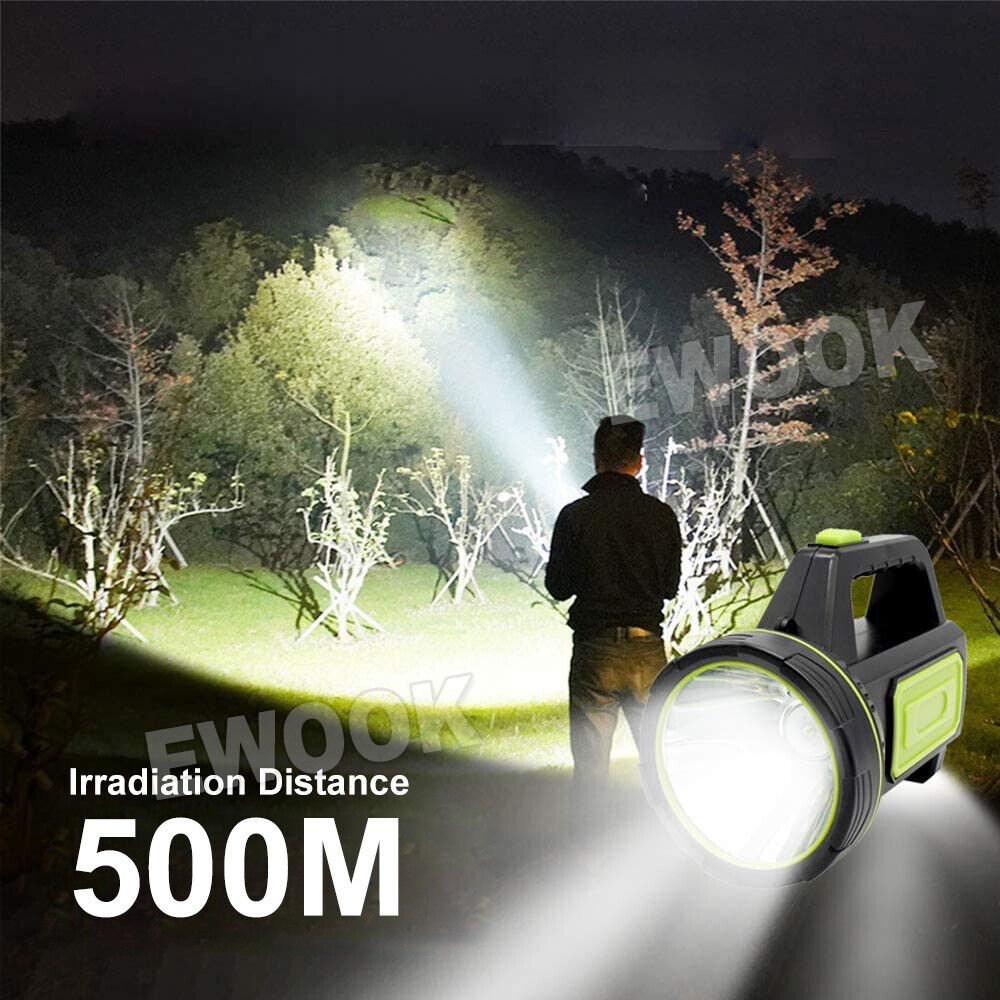 Torch Flashlight Pro Searchlight Spotlight USB Rechargeable Hand Torch 135000LM LED
