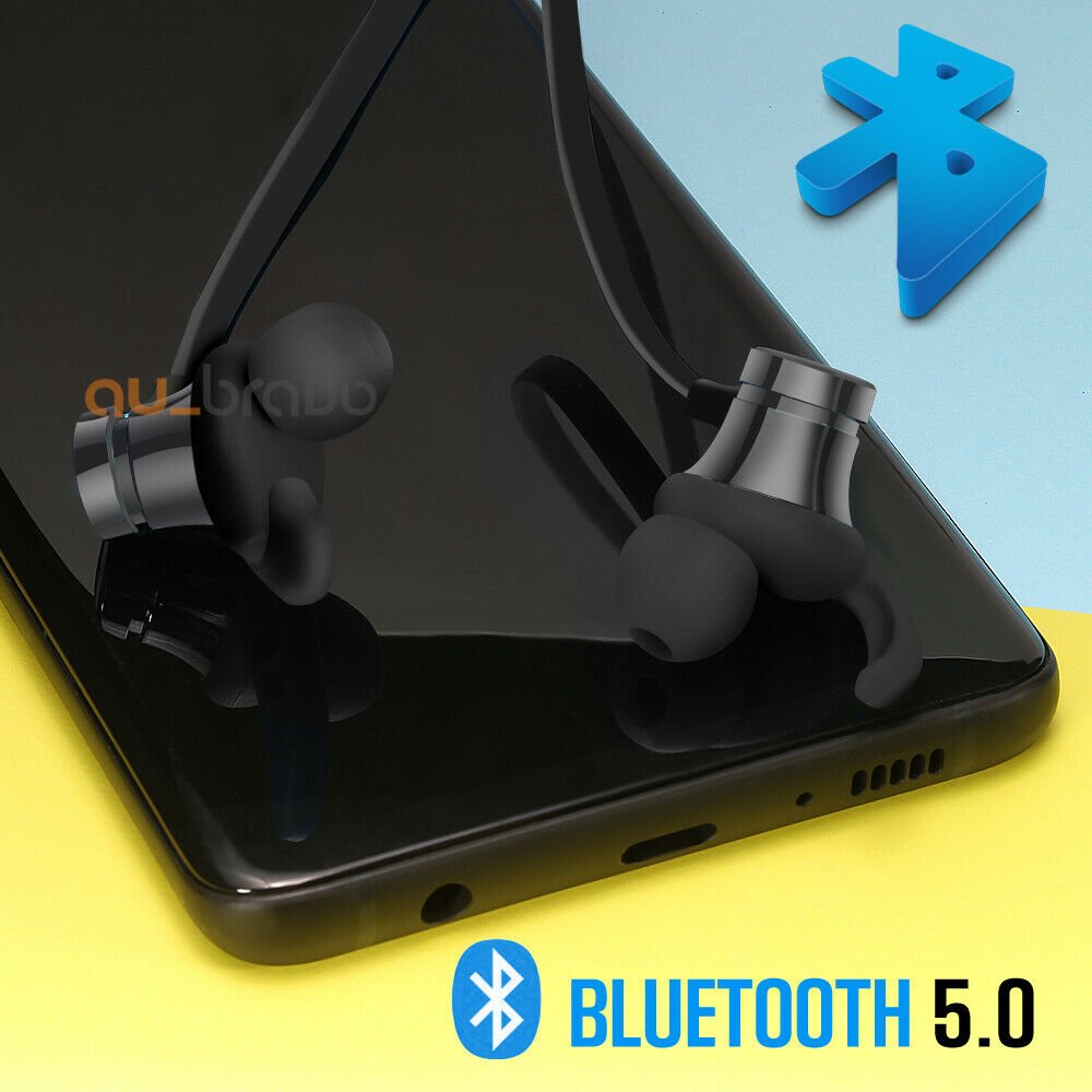 Waterproof Magnetic Wireless Bluetooth 5.0 Sports Earphones Headphones