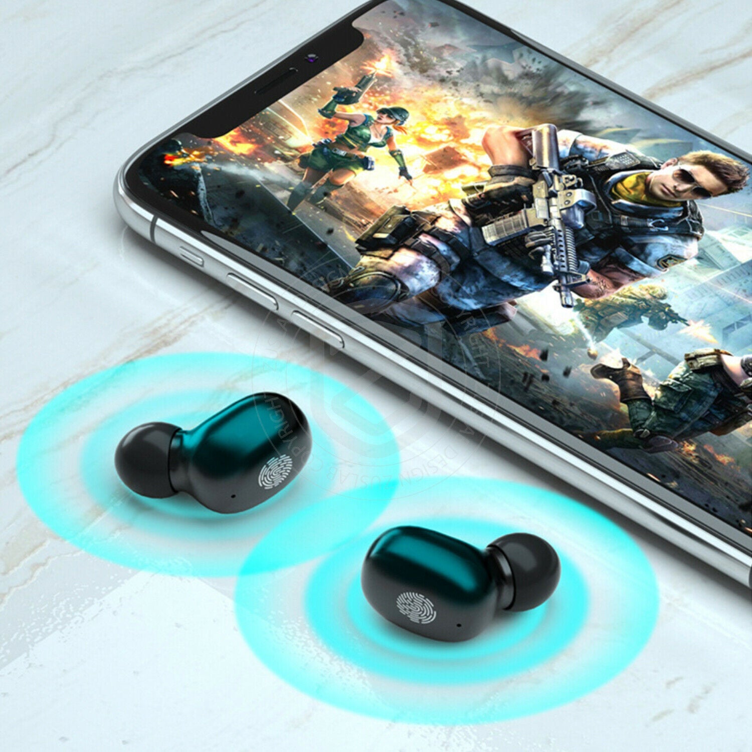 Wireless Bluetooth Earphones Headphones Earbuds Waterproof LED Display